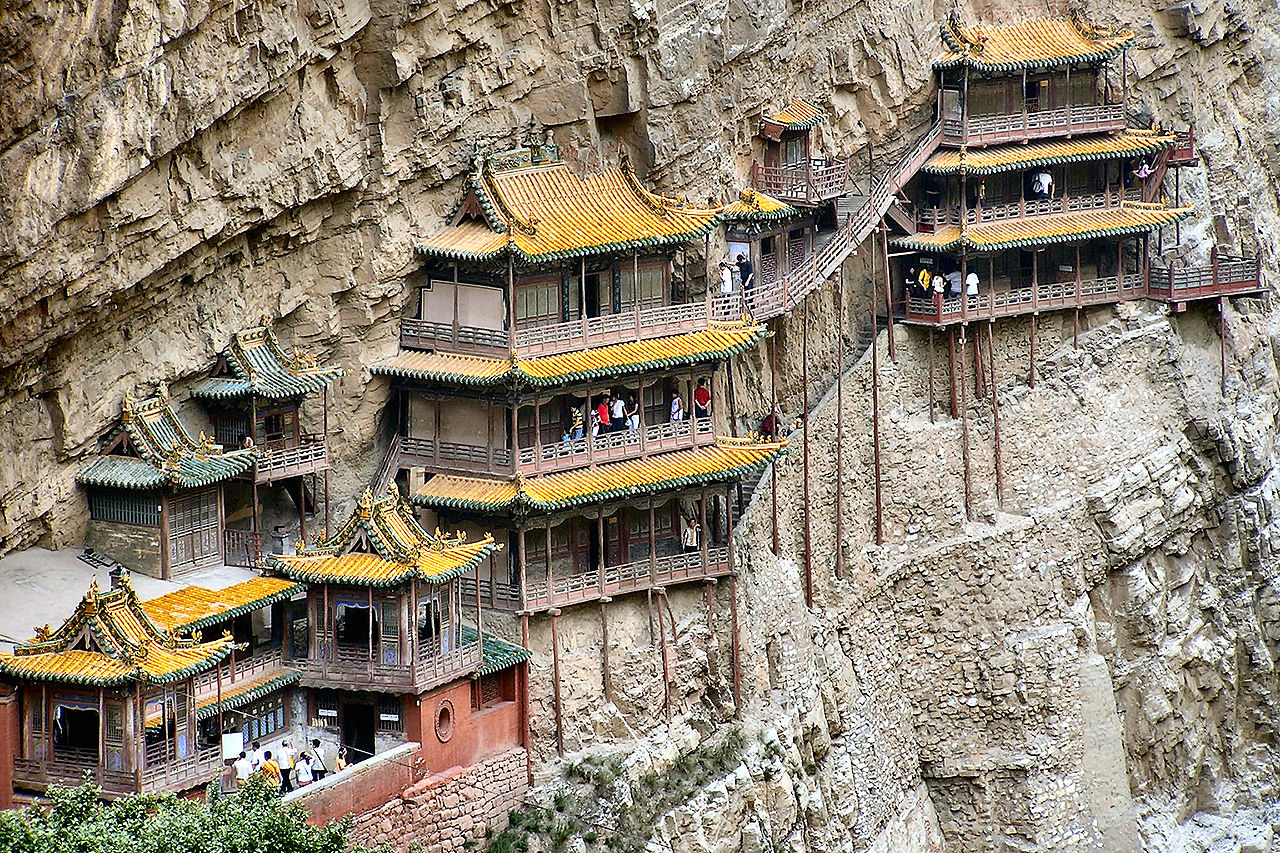 Монастырь Сюанькун-сы. Провинции Шаньси (Китай)