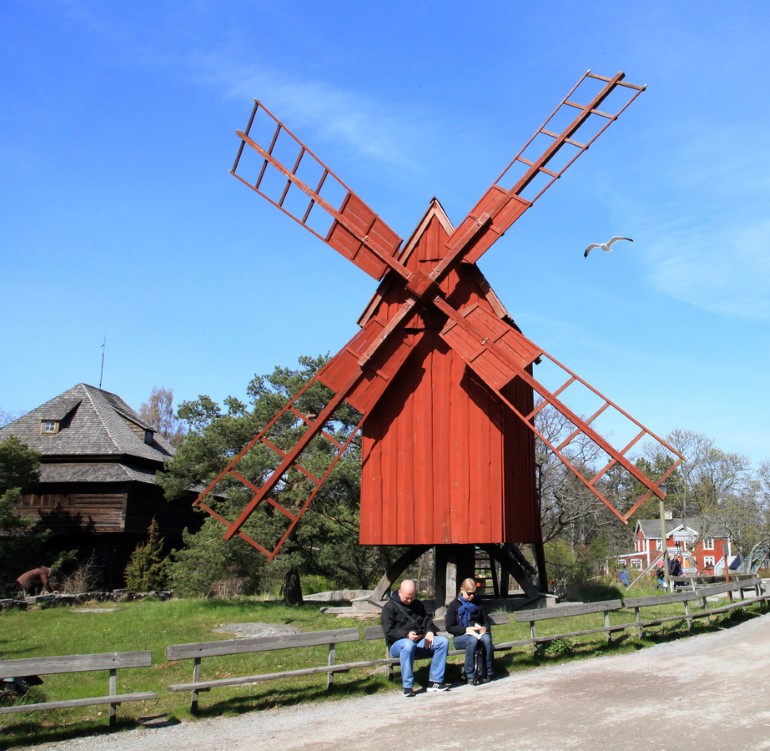 Мельница - экспонат этнографического музея, фото Борис Палтусов