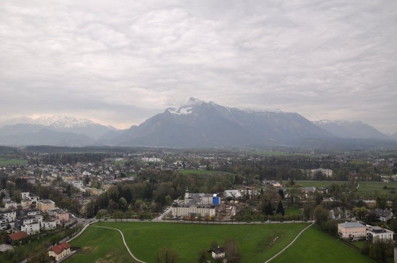 Вид с башни средневековой крепости Хоэнзальцбург, © Александра Полянская