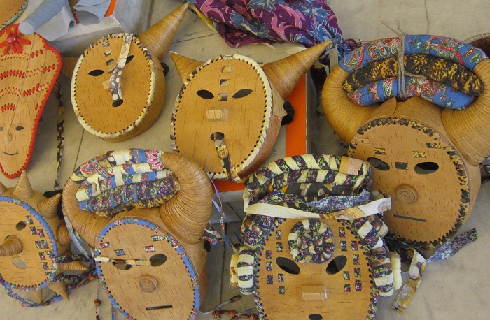 Берестяные маски. © Г.Цыганкова