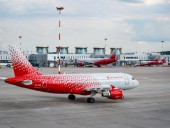 Airbus A319 в обновленной ливрее авиакомпании «Россия»