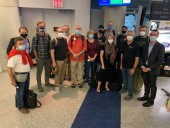 Первая группа туристов