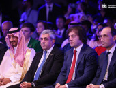 Зураб Пололикашвили, Ираклий Кобахидзе и Леван Давиташвили во Всемирный день туризма в Тбилиси, 29 сентября, 2024 года